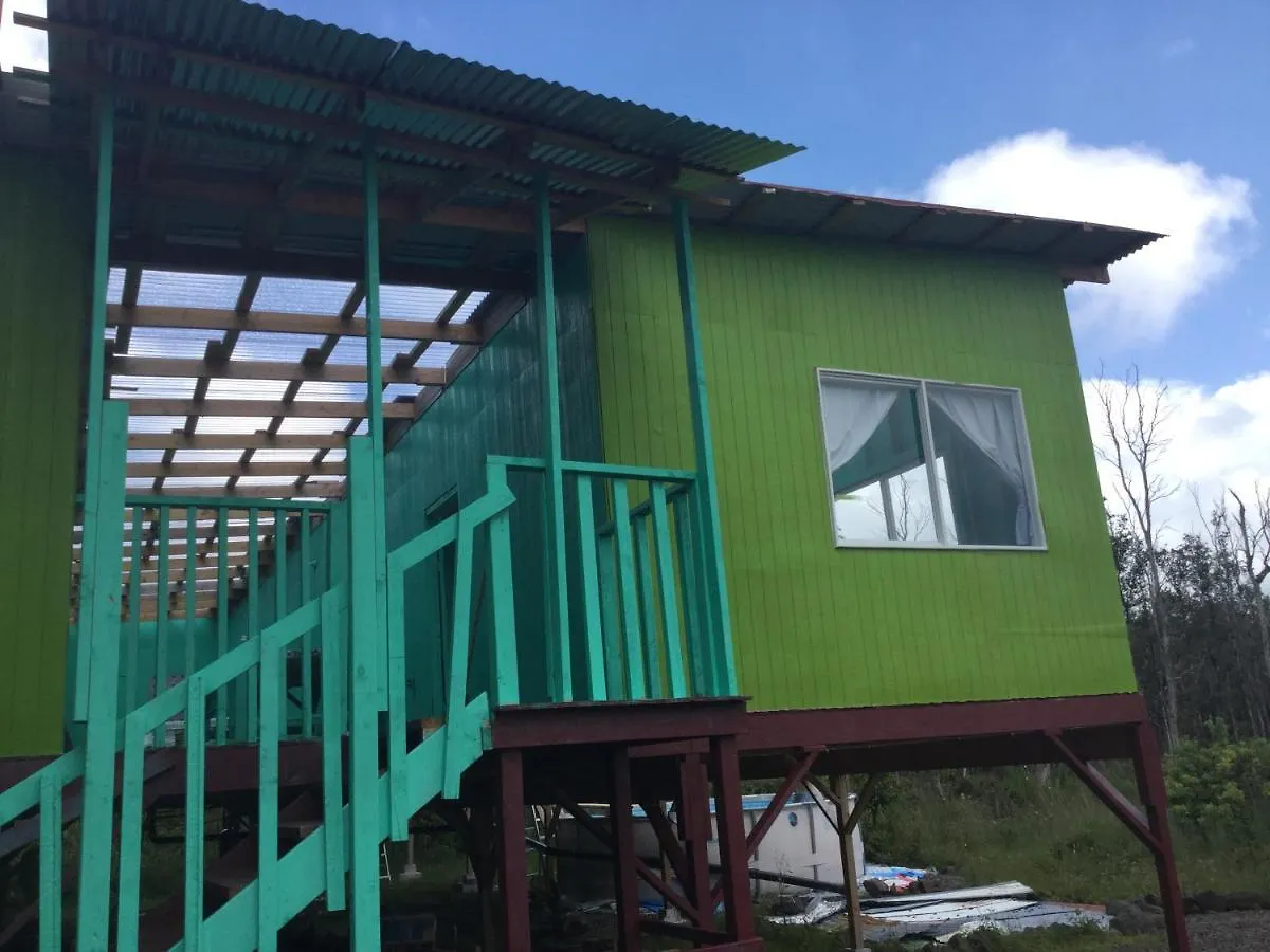 Aqua Room In Tropical Forest Between Hilo And Volcano Mountain View 0*,  United States