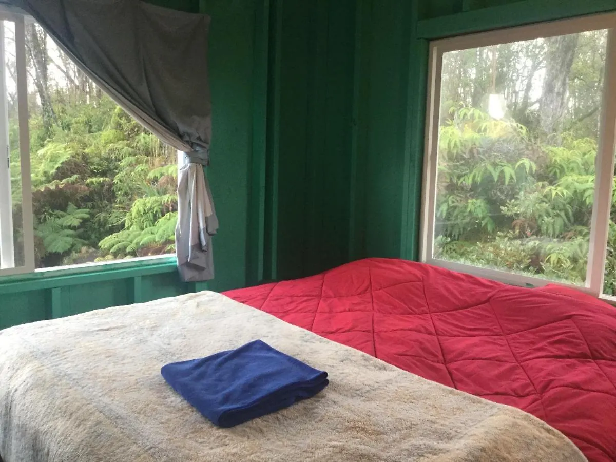 Aqua Room In Tropical Forest Between Hilo And Volcano Mountain View Guest house